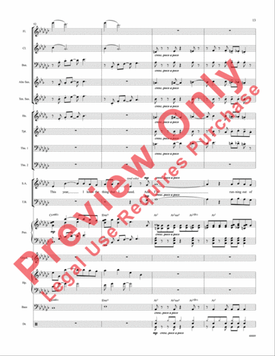 Counting Down to Christmas Choir scores gallery preview page 14