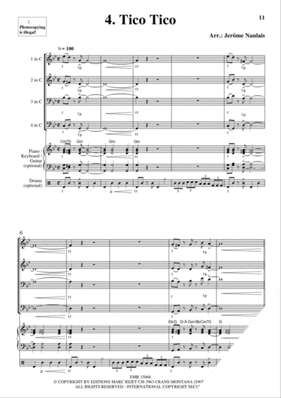 Brass Quartets Vol. 11 Brass Ensemble scores gallery preview page 6
