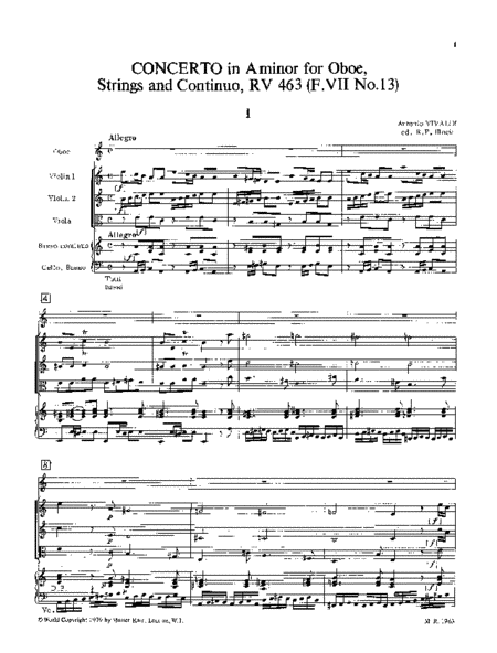 Concerto in A minor RV 463
