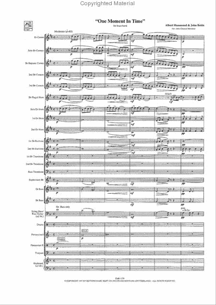 One Moment In Time One Moment In Time Brass Band scores gallery preview page 3