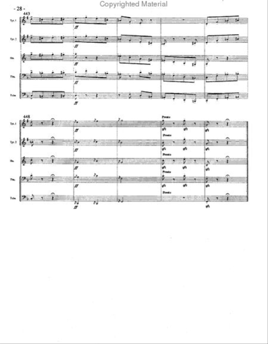 Hungarian Rhapsody No. 2 Brass Quintet scores gallery preview page 13