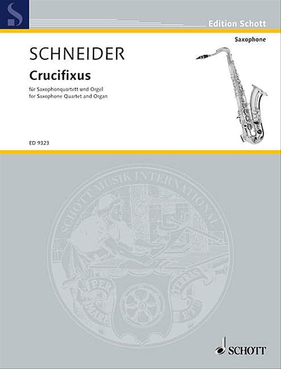 Crucfixus Saxophone Quartet scores gallery preview page 1