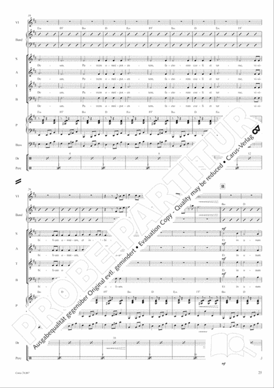 Missa latina 4-Part scores gallery preview page 26