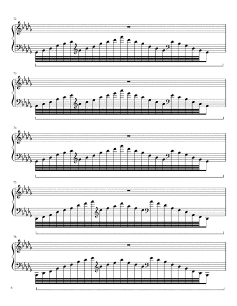 The Field of Flowers Piano Solo scores gallery preview page 6
