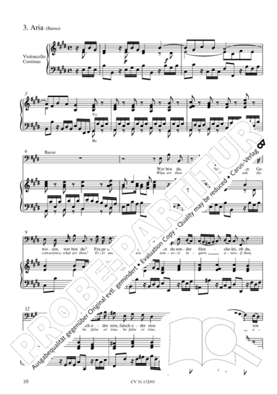 Prepare ye the highway of the Lord (Bereitet die Wege, bereitet die Bahn) 4-Part scores gallery preview page 11