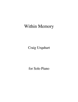 Book cover for Craig Urquhart - WITHIN MEMORY (Complete album)