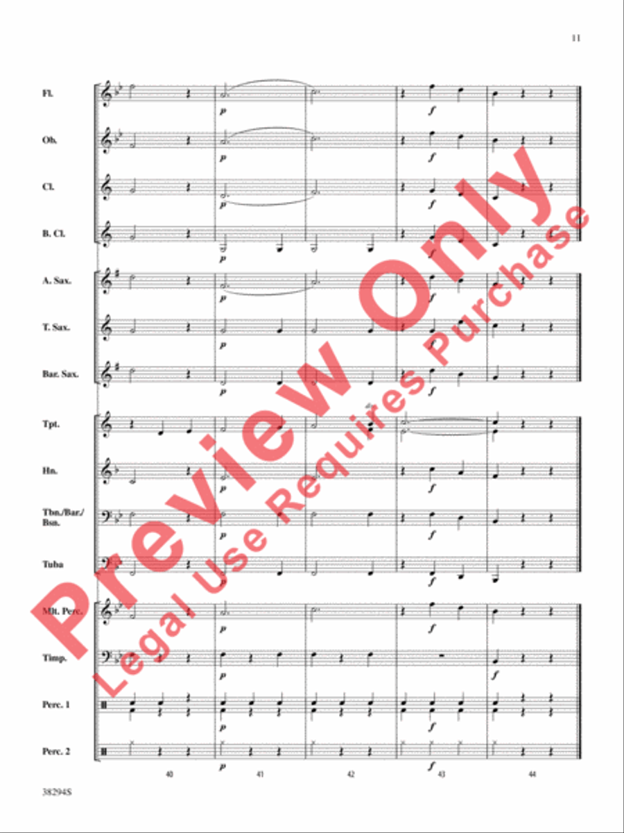 Carnival of Venice Concert Band scores gallery preview page 12