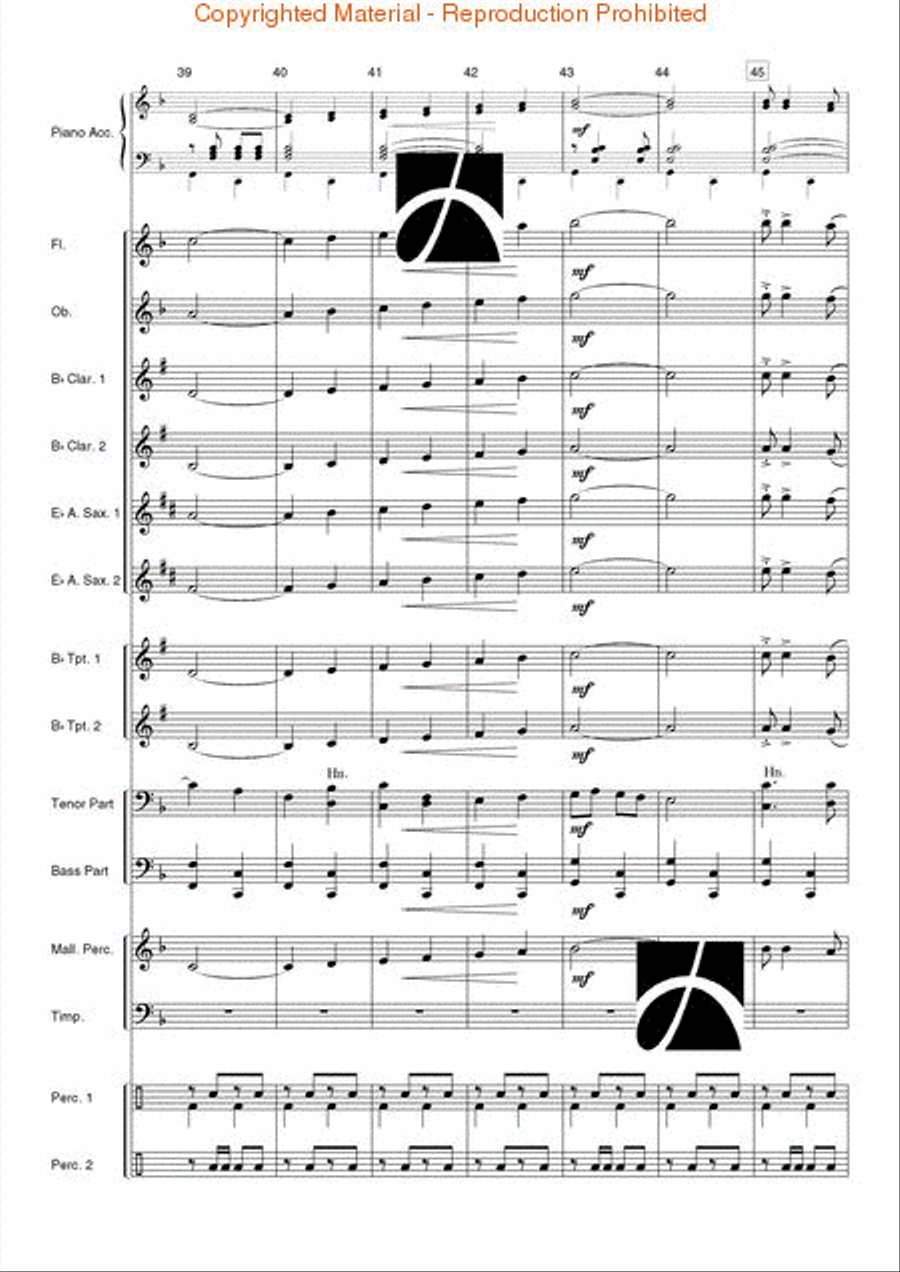 Spanish Overture Concert Band scores gallery preview page 8