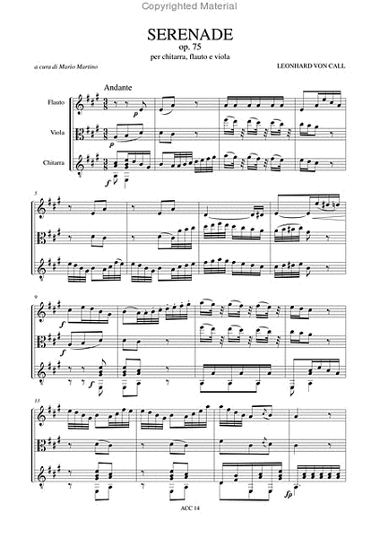 Serenade Op. 75