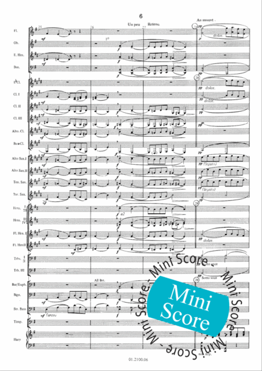 Pavane Pour une Infante Defunte Concert Band scores gallery preview page 10