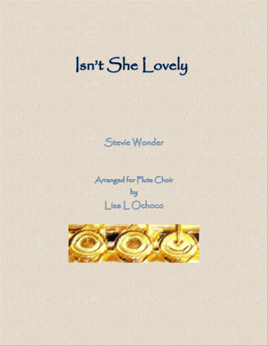 Isn't She Lovely Isn't She Lovely Flute Choir scores gallery preview page 1