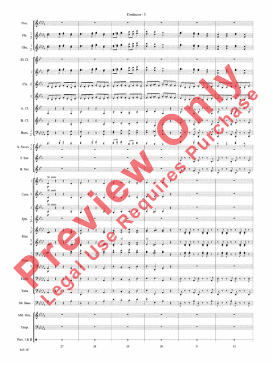 A Christmas Festival Concert Band scores gallery preview page 8