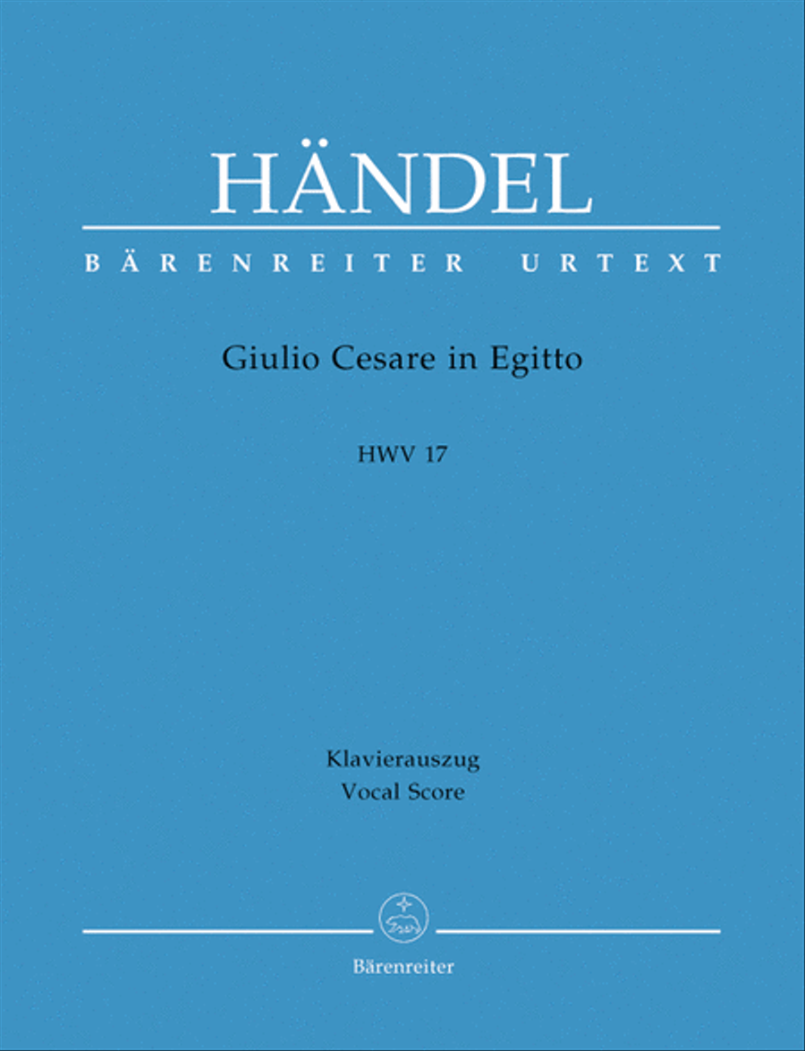 Giulio Cesare in Egitto (Julius Casar in agypten) HWV 17 Alto Voice scores gallery preview page 1