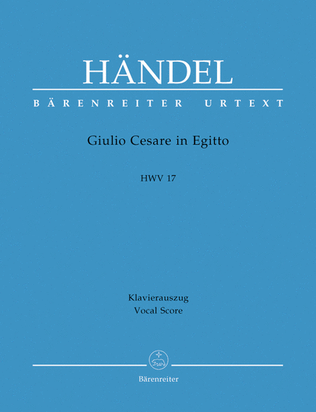 Book cover for Giulio Cesare in Egitto (Julius Casar in agypten) HWV 17