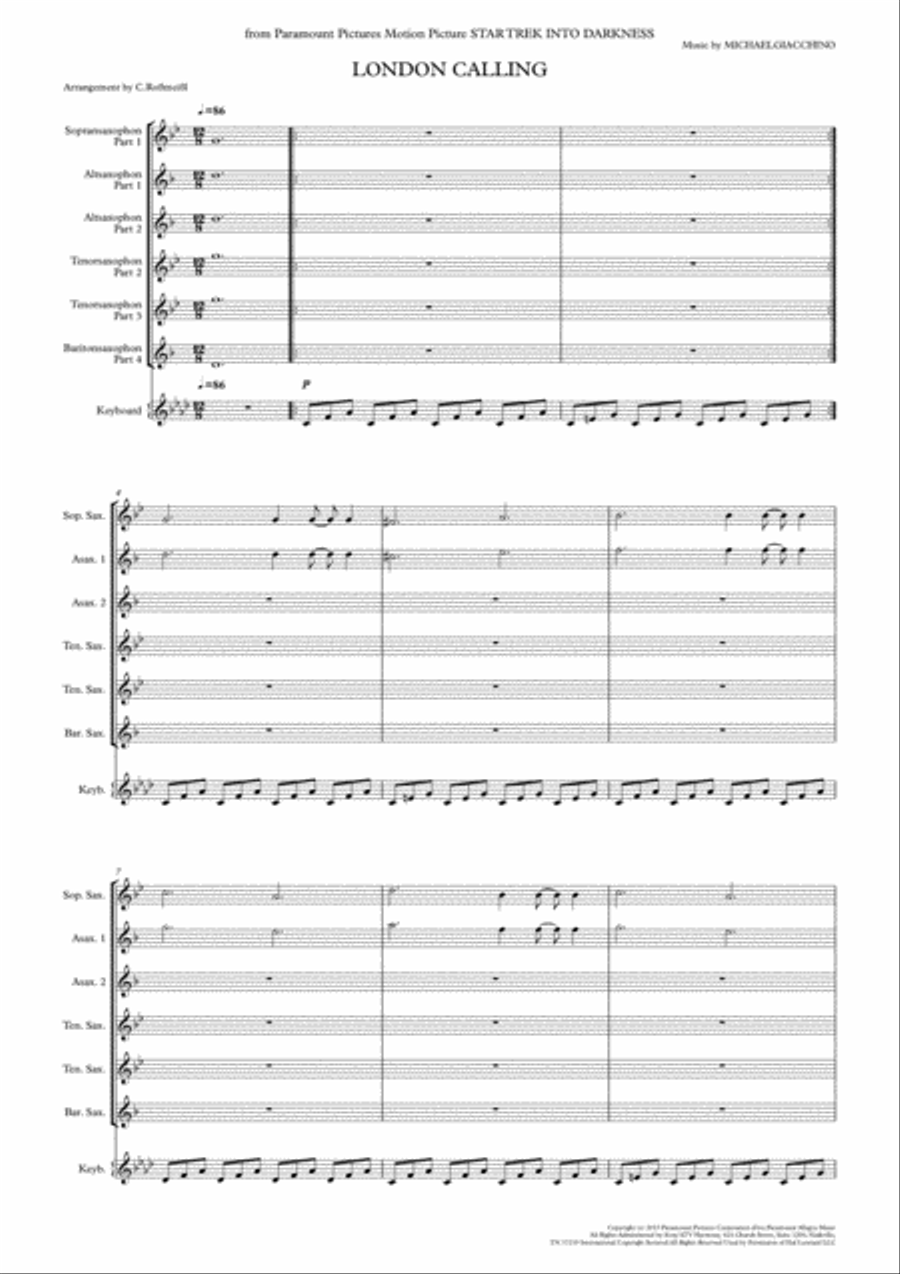 London Calling London Calling Woodwind Quartet scores gallery preview page 2