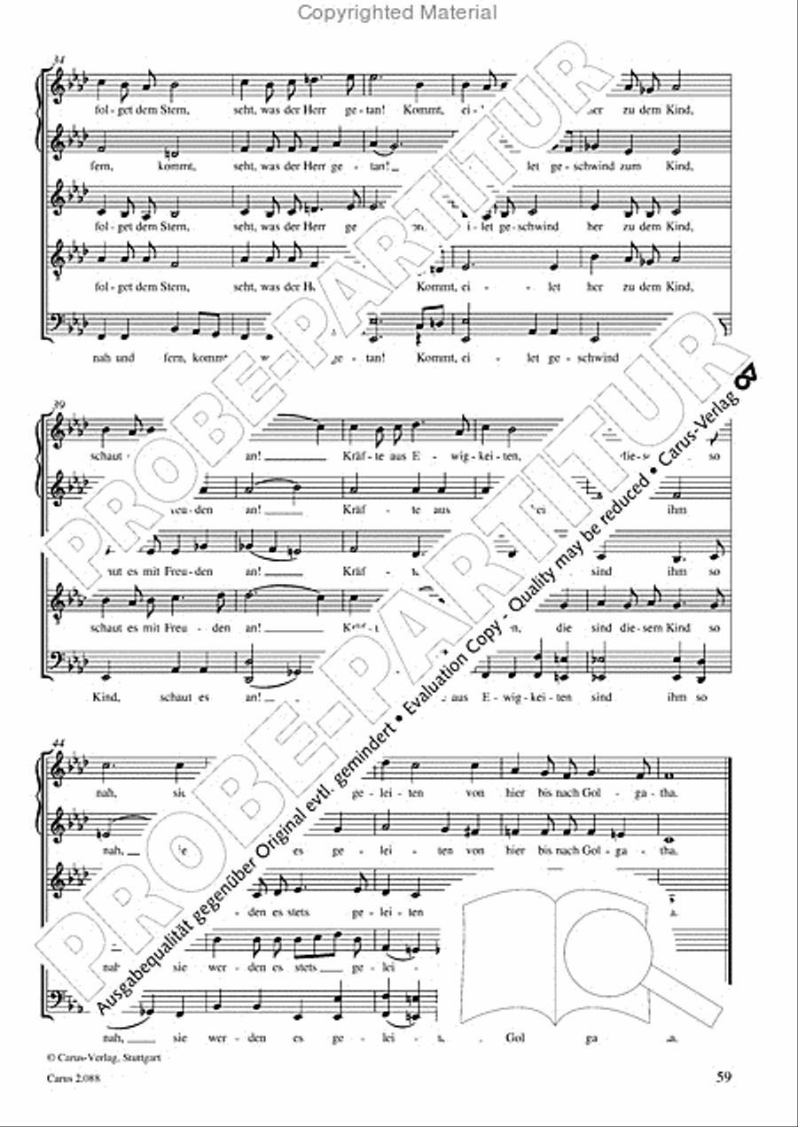 Calmus Christmas Carols Choir scores gallery preview page 60