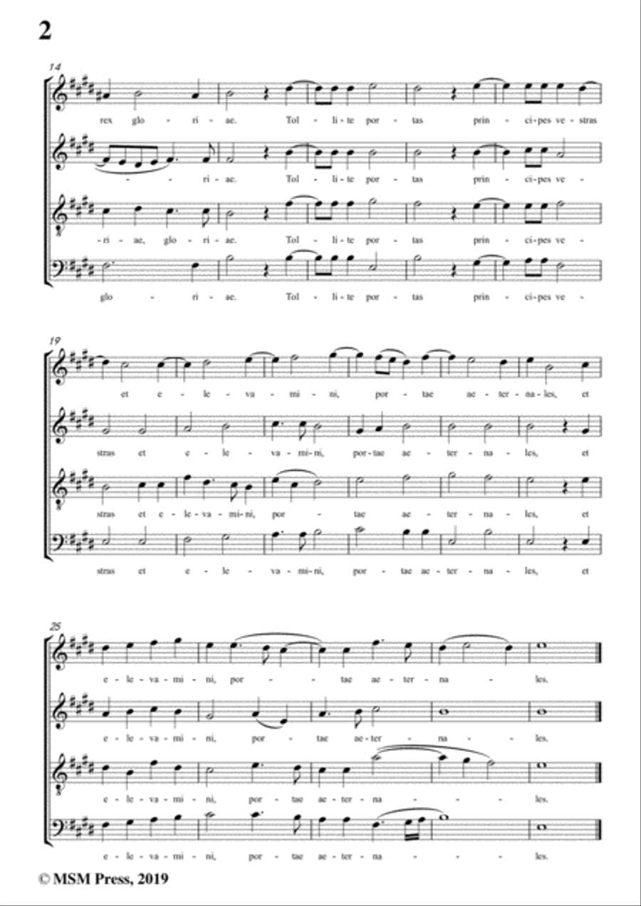 Martini-Tollite portas,in E Major,for A cappella 4-Part scores gallery preview page 4
