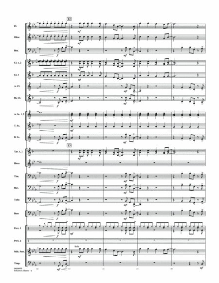 Pokemon Theme - Conductor Score (Full Score)