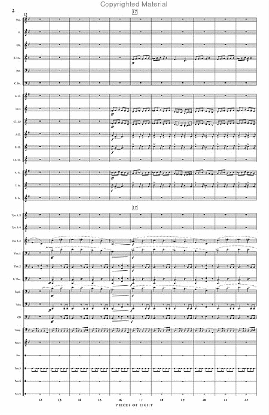 Pieces of Eight Pieces of Eight Concert Band scores gallery preview page 3