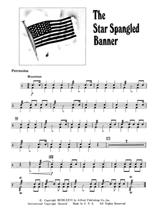 The Star Spangled Banner: 1st Percussion