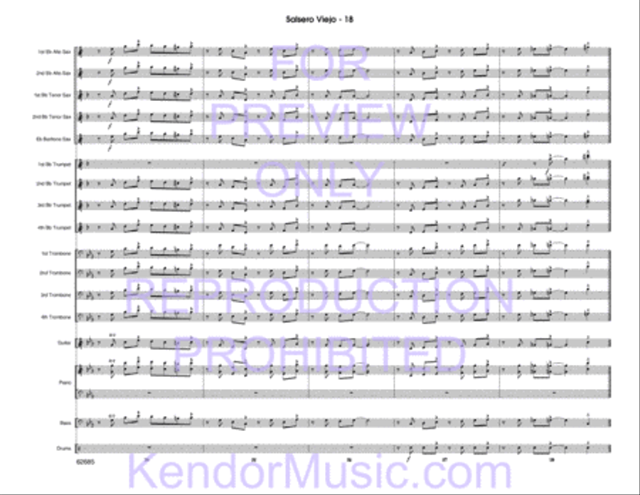 Salsero Viejo Jazz Ensemble scores gallery preview page 19