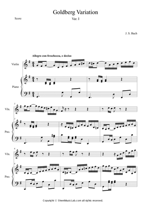 Book cover for Goldberg Variation (BWV 988) Var.1