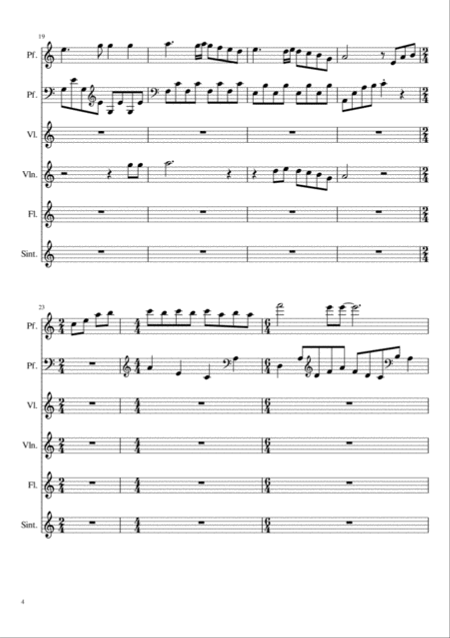Metamorfosi (Un angelo nei guai) Small Ensemble scores gallery preview page 4