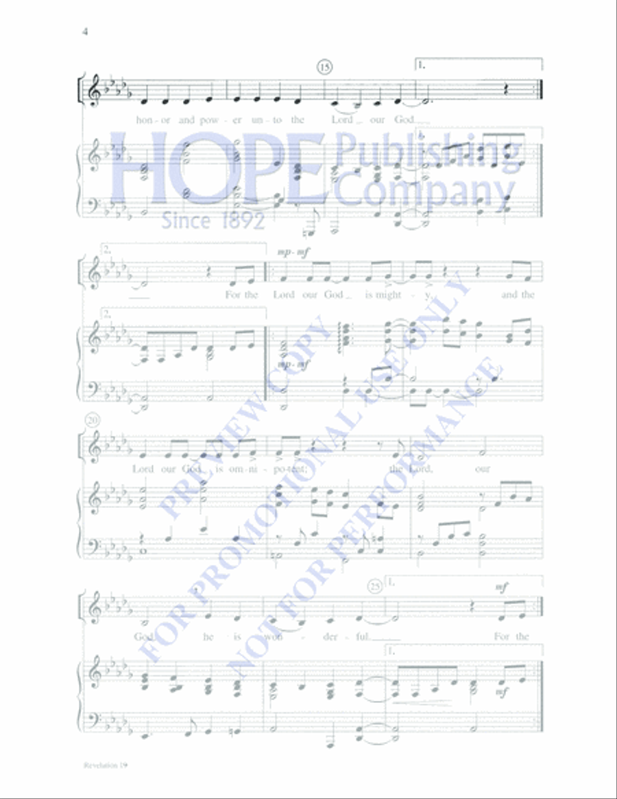 Revelation 19 Revelation 19 4-Part scores gallery preview page 4