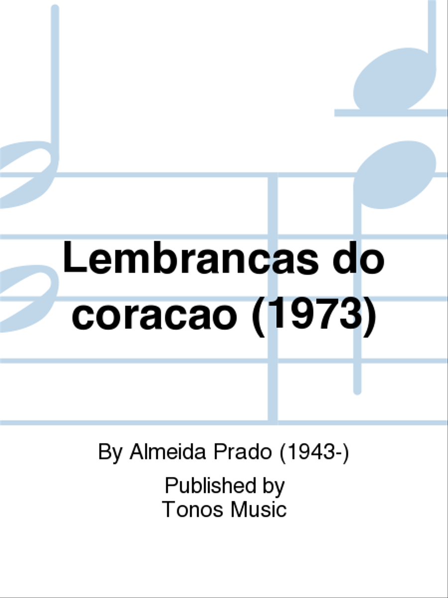 Lembrancas do coracao (1973) Soprano Voice scores gallery preview page 1