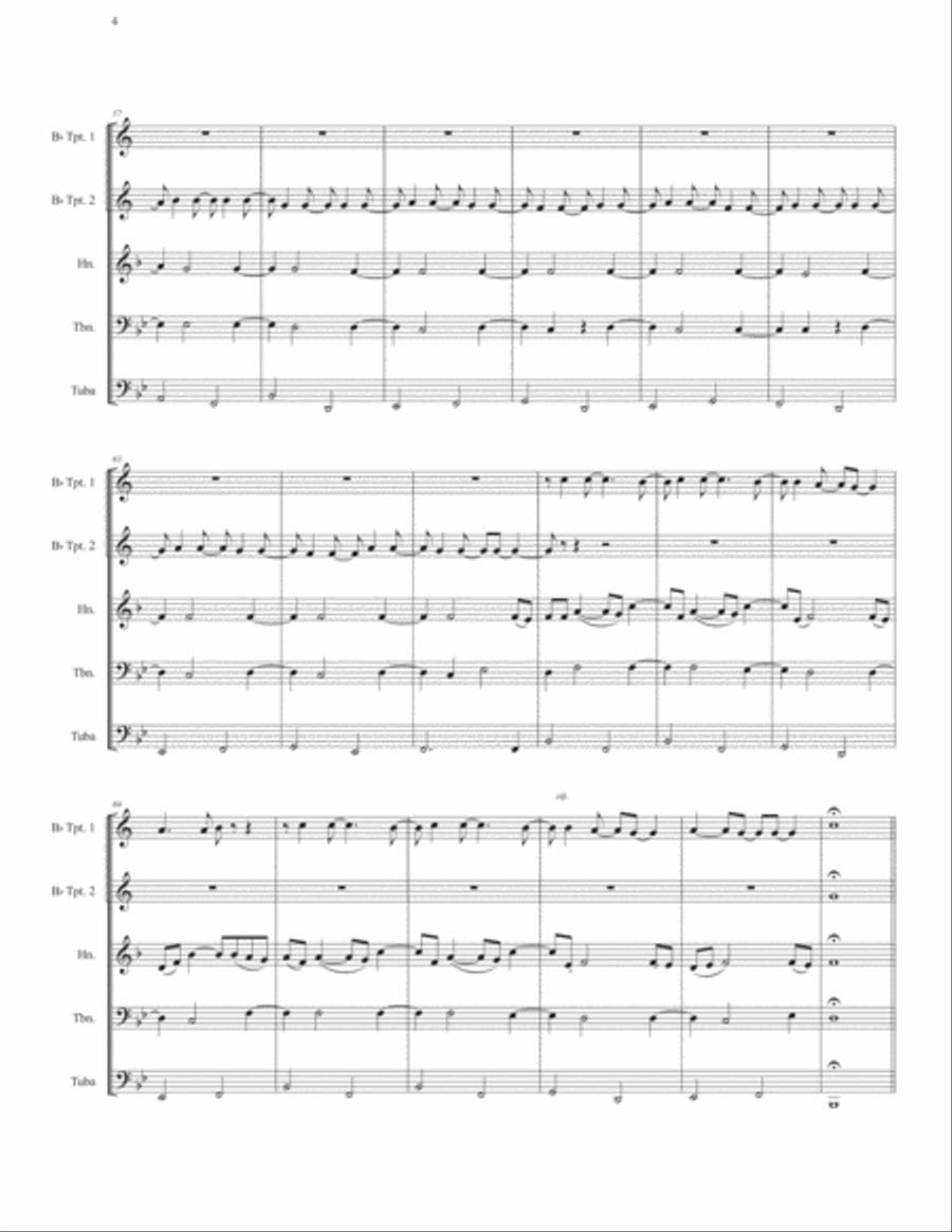 Two Pieces for Brass Quintet Brass Quintet scores gallery preview page 6