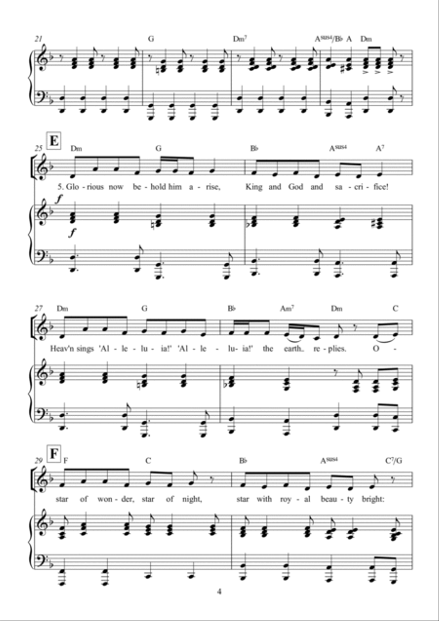 We Three Kings, Noel We Three Kings, Noel 4-Part scores gallery preview page 5