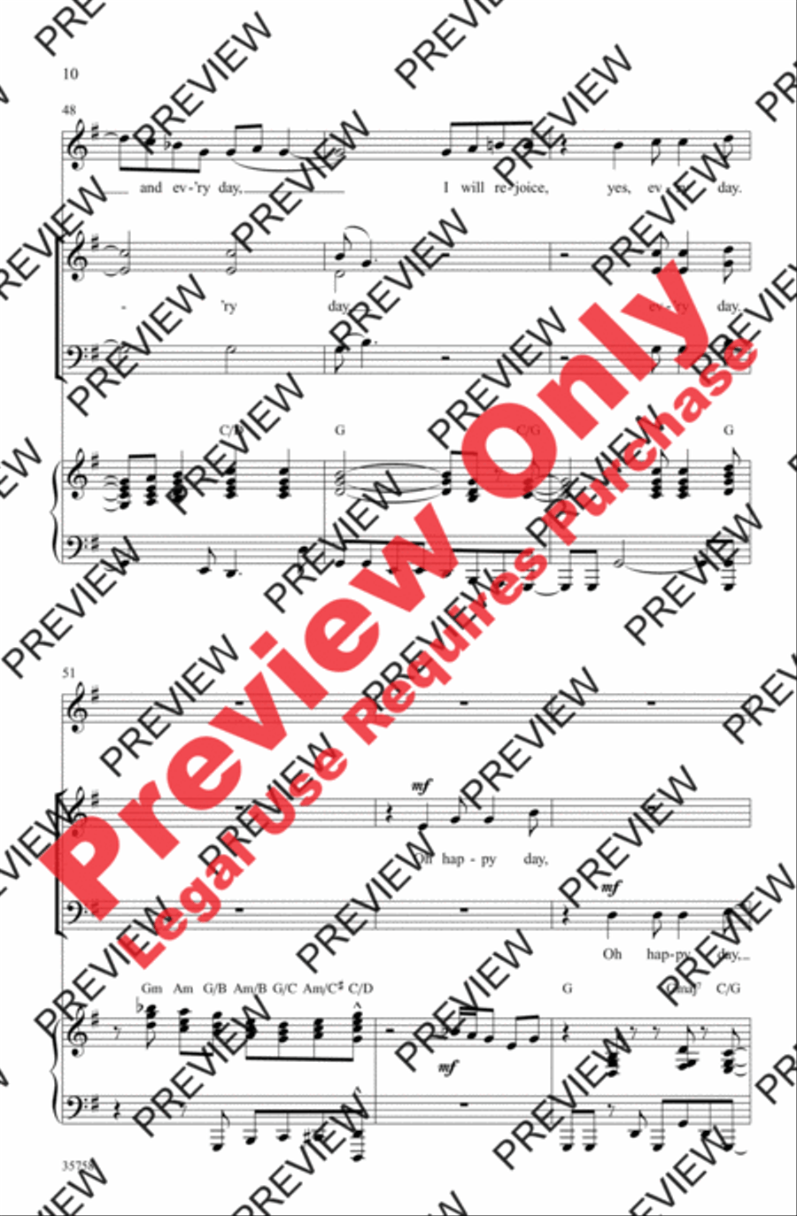Oh Happy Day Oh Happy Day 3-Part scores gallery preview page 10