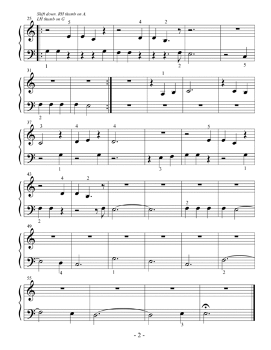 Tightrope Easy Piano scores gallery preview page 2