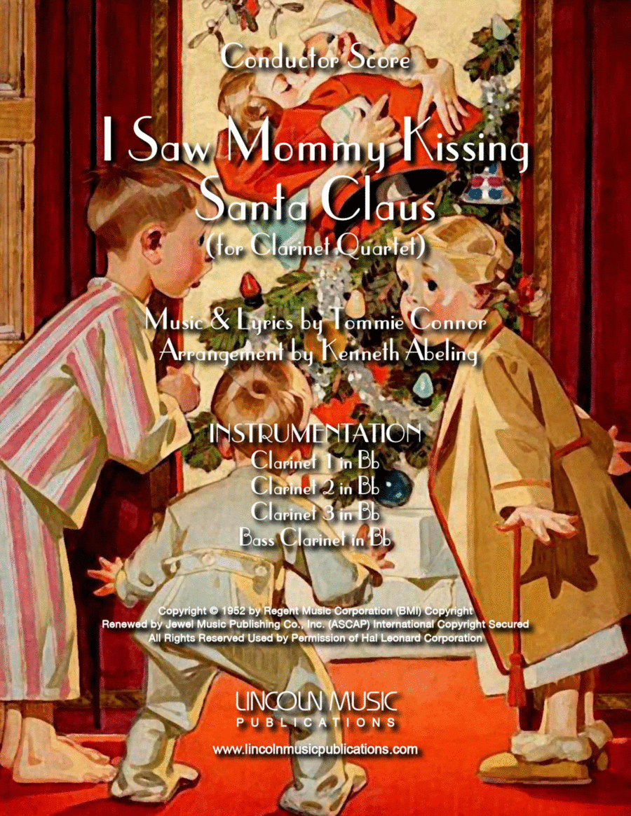 I Saw Mommy Kissing Santa Claus Woodwind Quartet scores gallery preview page 1