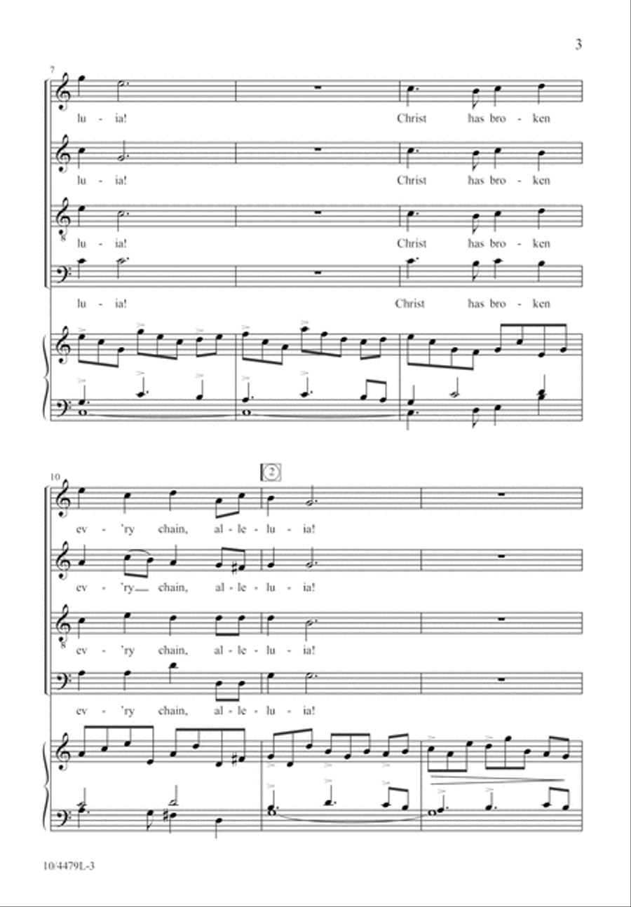 Sing for Joy, Alleluia! 4-Part scores gallery preview page 4