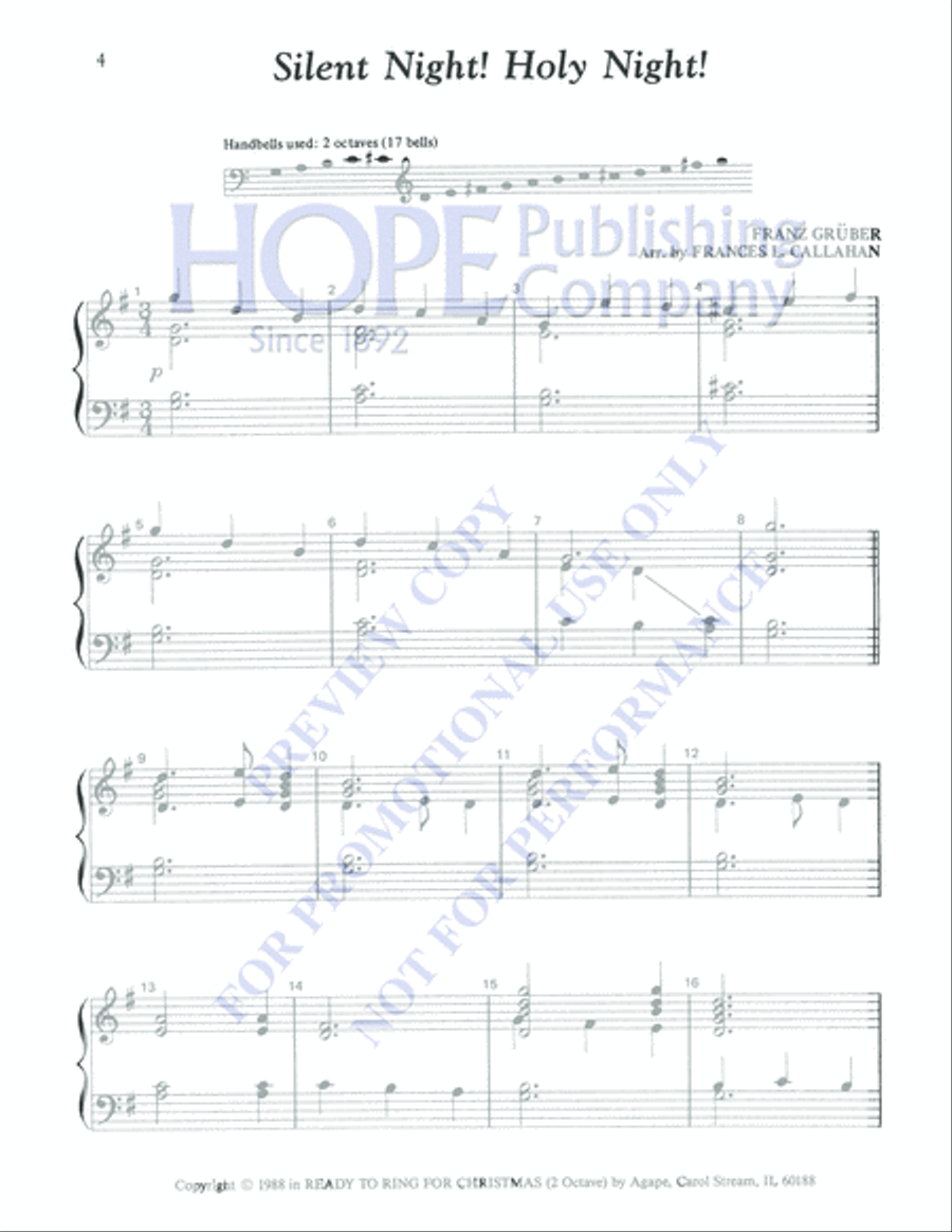 Ready to Ring for Christmas 2-Octaves scores gallery preview page 6