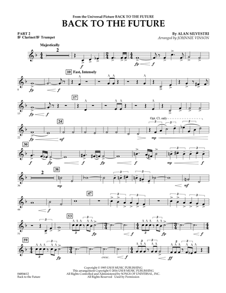 Back to the Future (Main Theme) - Pt.2 - Bb Clarinet/Bb Trumpet