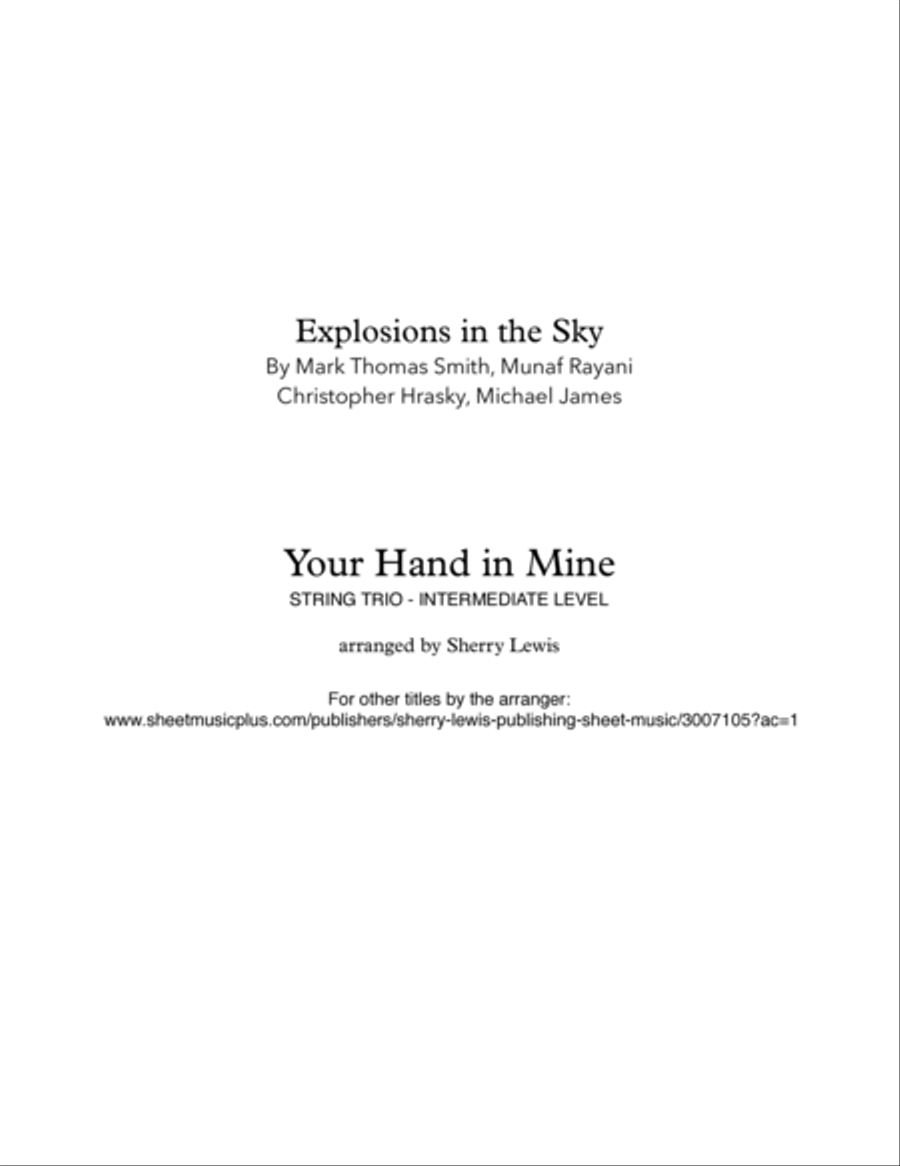 Your Hand In Mine String Trio scores gallery preview page 2