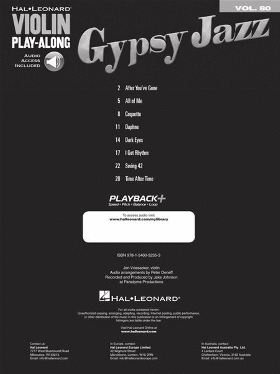 Gypsy Jazz Gypsy Jazz Violin scores gallery preview page 3