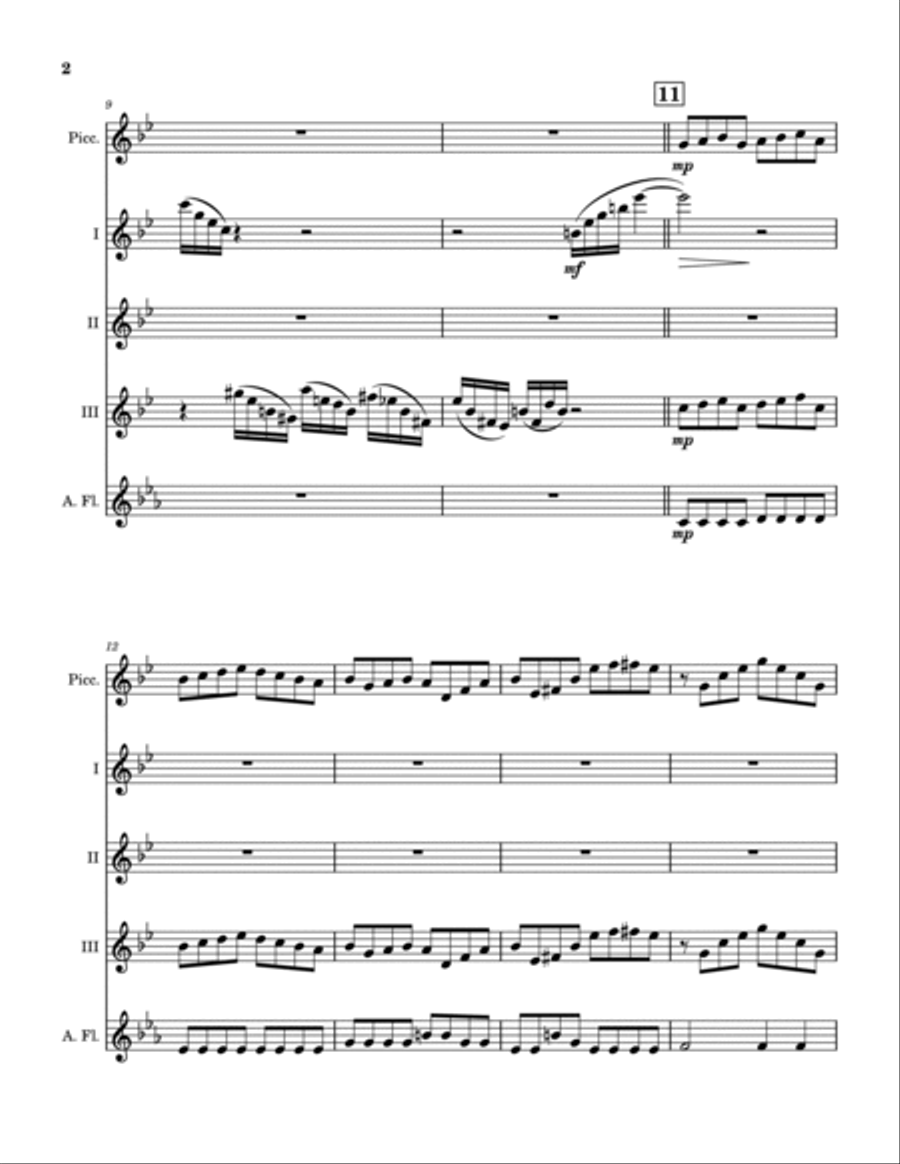 Kidnap The Sandy Claws Woodwind Quintet scores gallery preview page 3