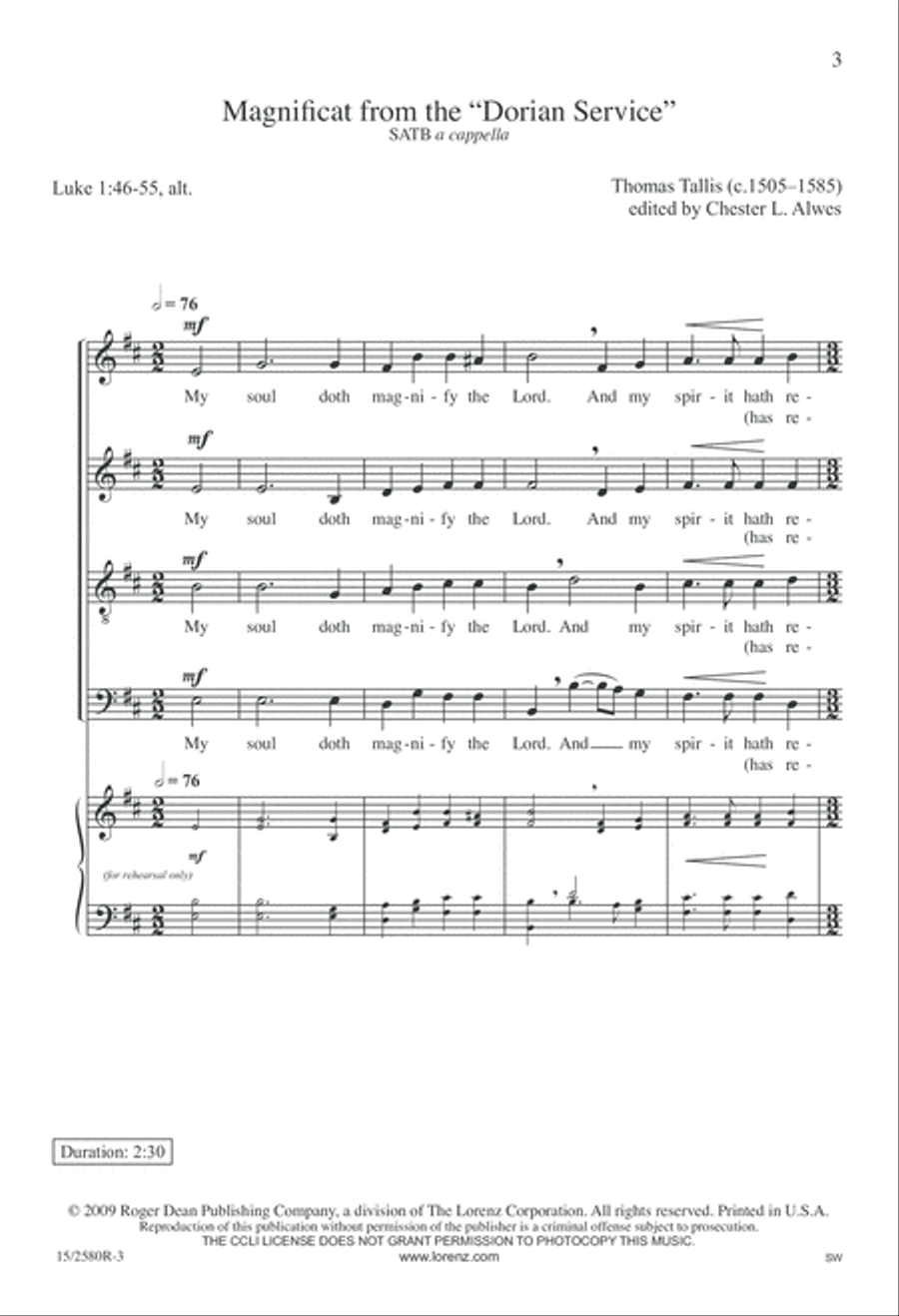 Magnificat from the 