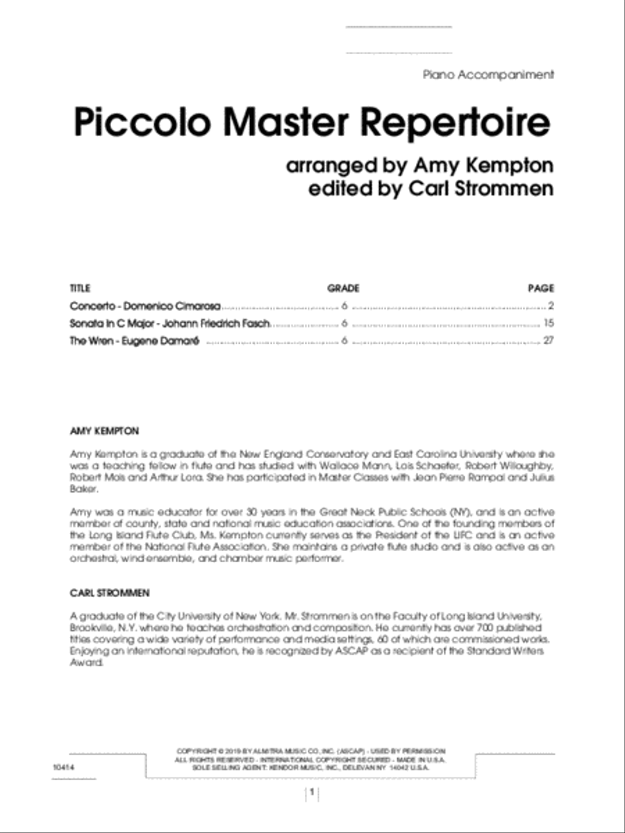 Piccolo Master Repertoire Piccolo scores gallery preview page 2