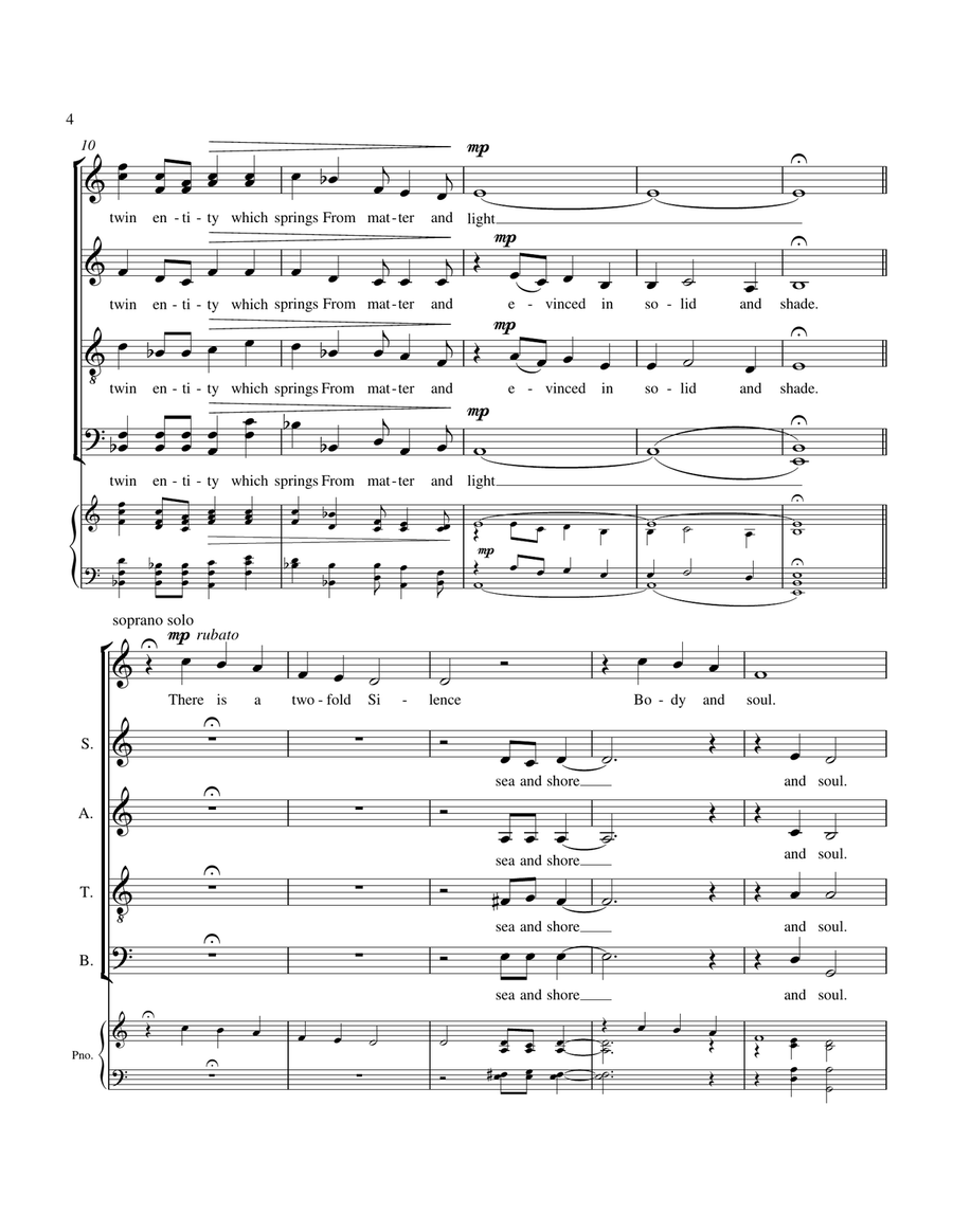 Poems of E.A. Poe - SATB Choir, Composed by Joseph Dunlap Divisi scores gallery preview page 4
