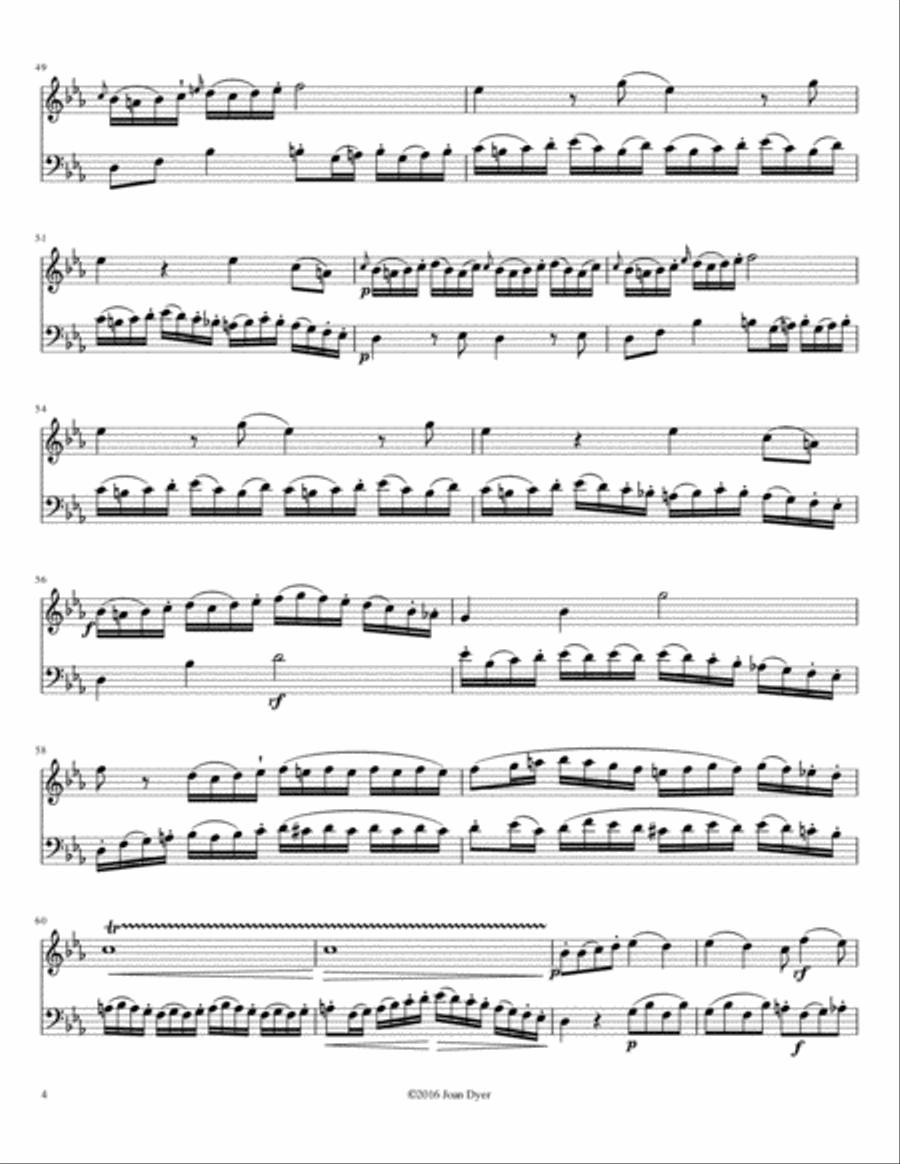 Duo for C-clarinet and bassoon Small Ensemble scores gallery preview page 4