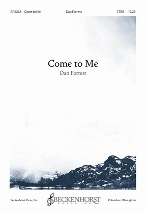 Book cover for Come to Me - TTBB