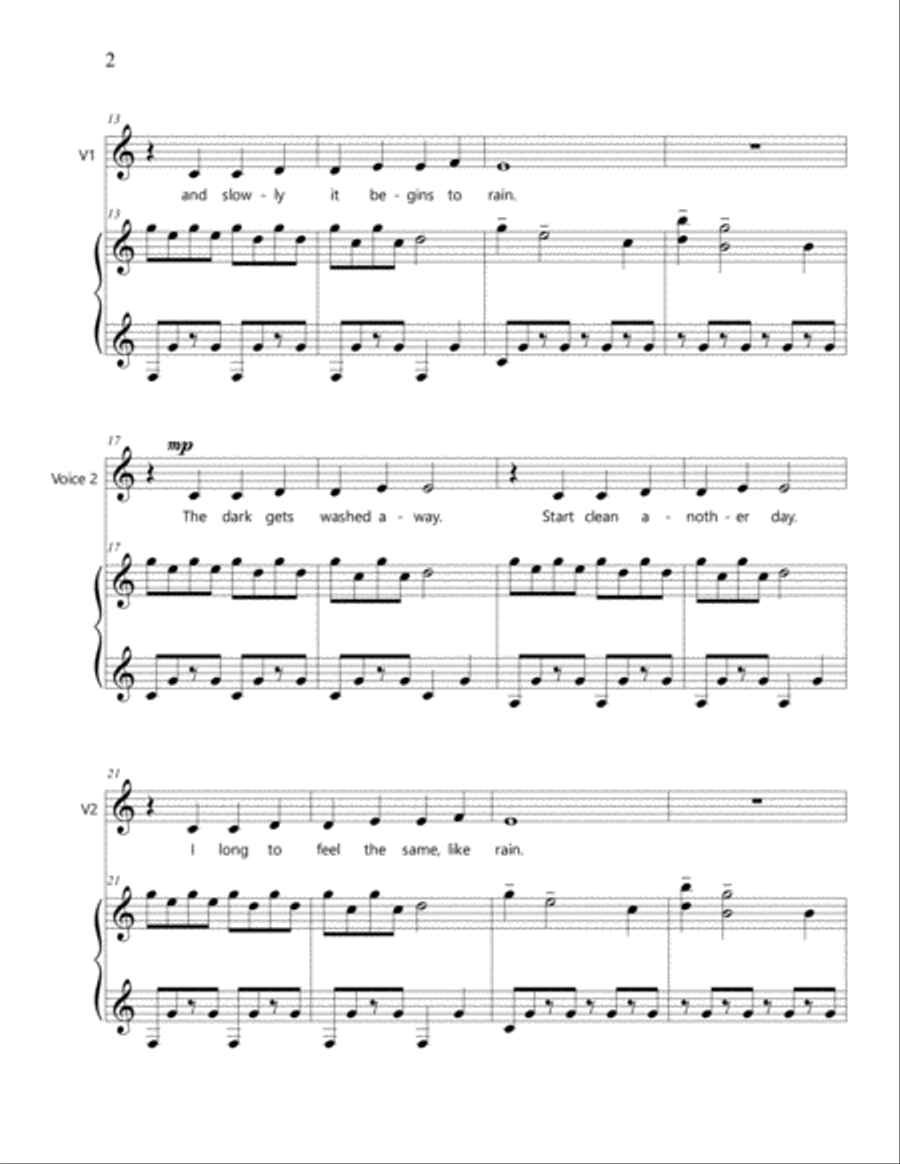 Healthy Vocal Development: Duet Performance Book Level 1 Easy Piano scores gallery preview page 3