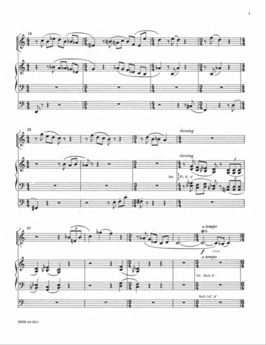 Reflections for Oboe and Organ Oboe scores gallery preview page 4