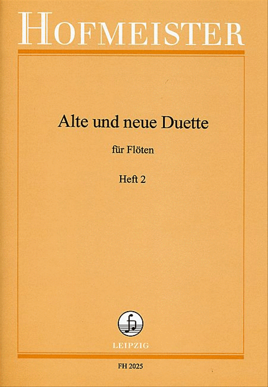 Alte und neue Duette, Heft 2 Flute scores gallery preview page 1