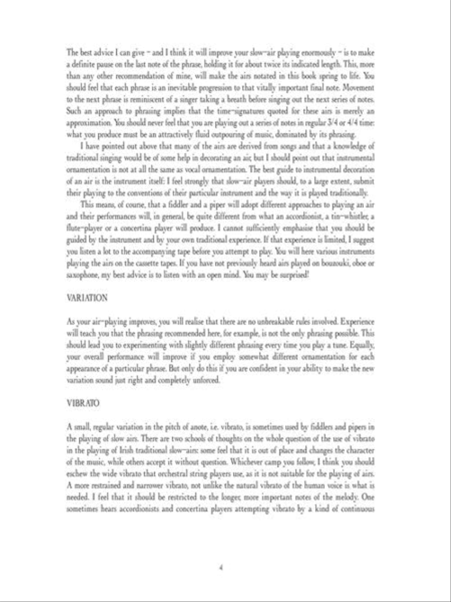 Traditional Slow Airs of Ireland Tin Whistle scores gallery preview page 4