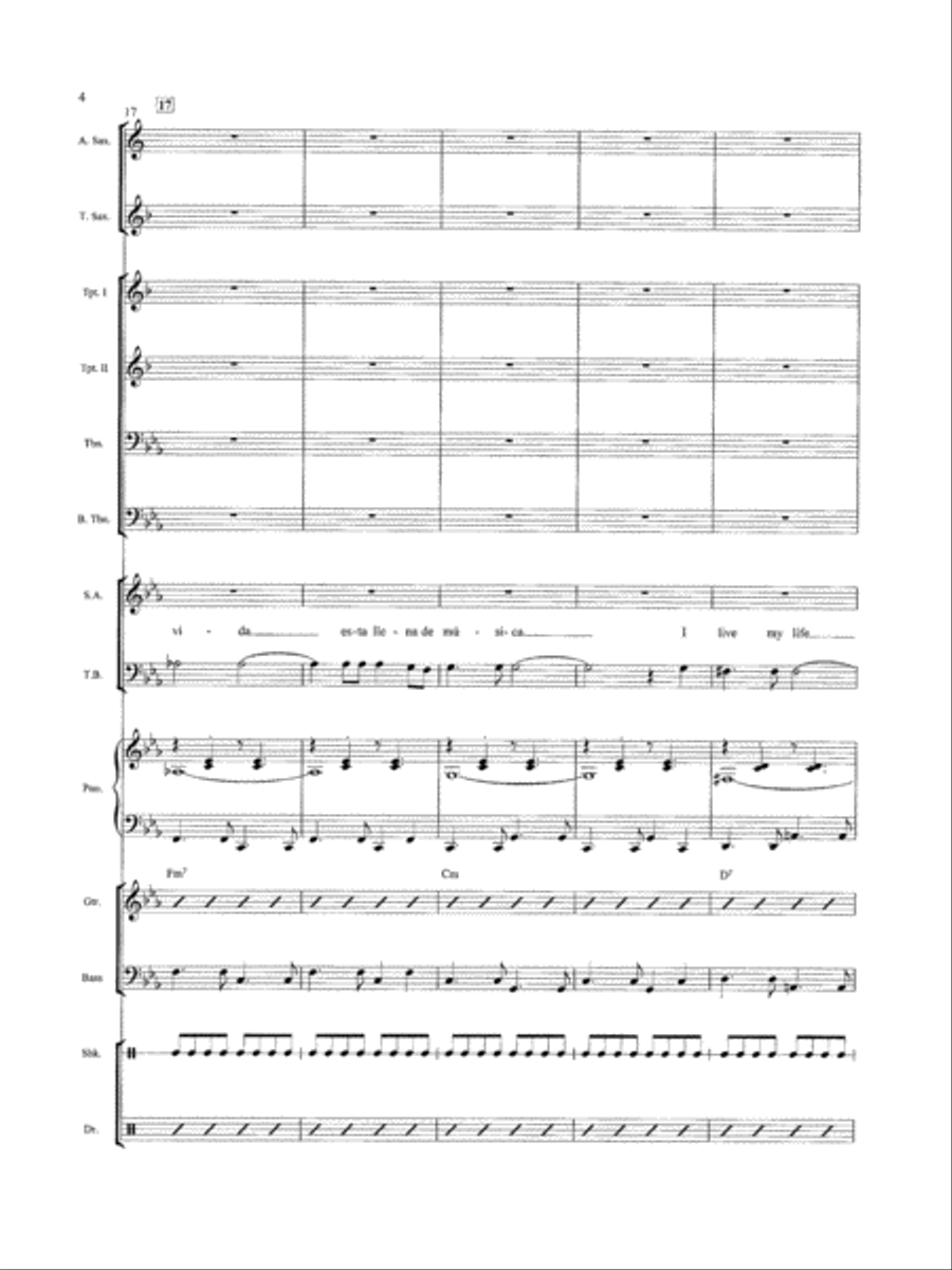 Mi Vida, Mi Canción (My Life, My Song): Score Score scores gallery preview page 4
